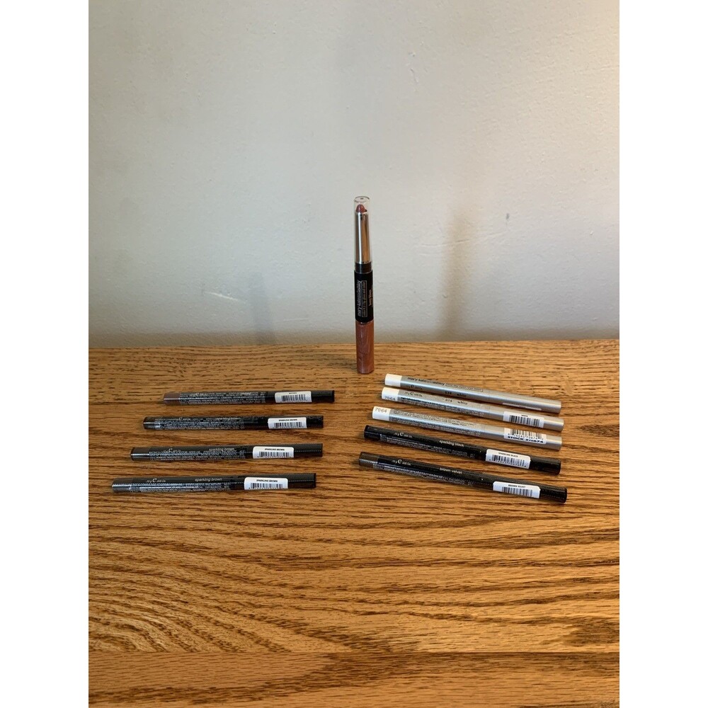 (10) Mary Kate And Ashley Makeup LOT Natural Brown Black White Eye Lip Liner